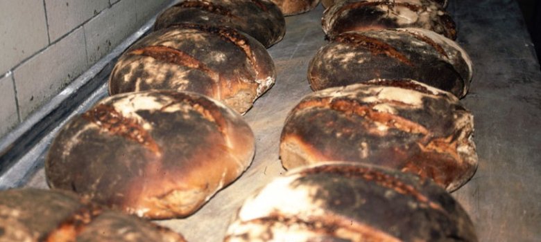 Bauernbrot im Backhofen