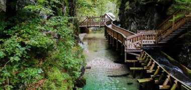 Blick auf die Schlucht Blick auf die Schlucht in Göstling